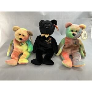 Ty Beanie Babies Bundle (3 Items) 2 Peace Bears And The End Bear